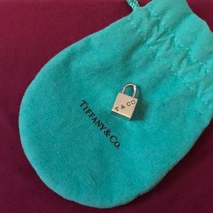 Tiffany & Co 1837 Silver Cube Padlock Pendant